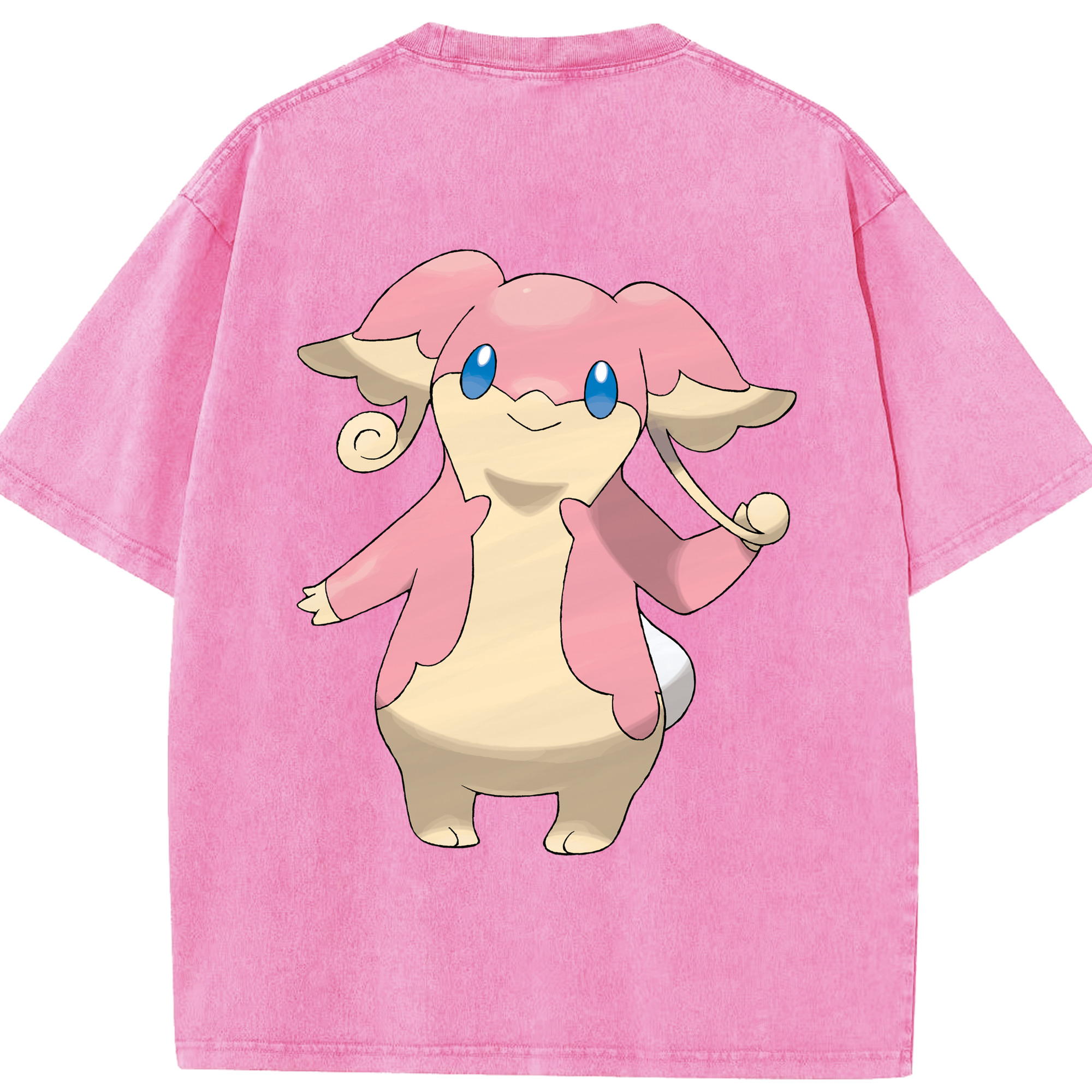 （画像用） ポケットモンスター Pokémon 綿100% ヴィンテージ風 半袖Tシャツ（背面プリント）